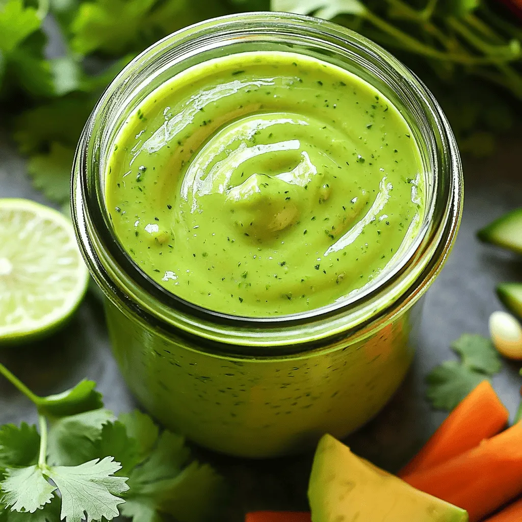 Avocado Cilantro Lime Dressing Simple and Fresh Flavor