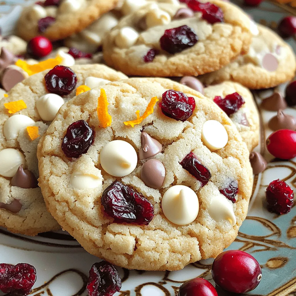 White Chocolate Cranberry Cookies Delightful Treat
