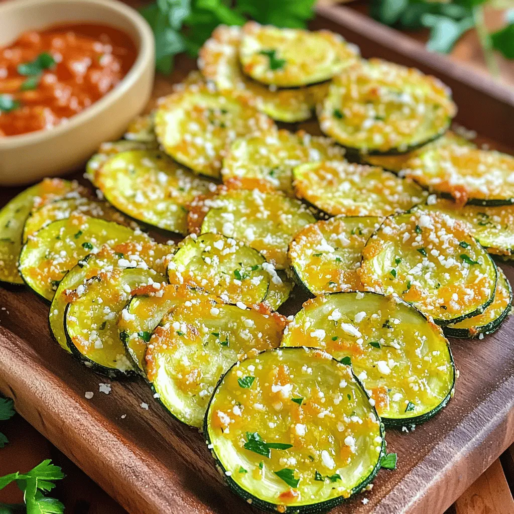 Garlic Parmesan Zucchini Chips Crunchy and Simple Snack