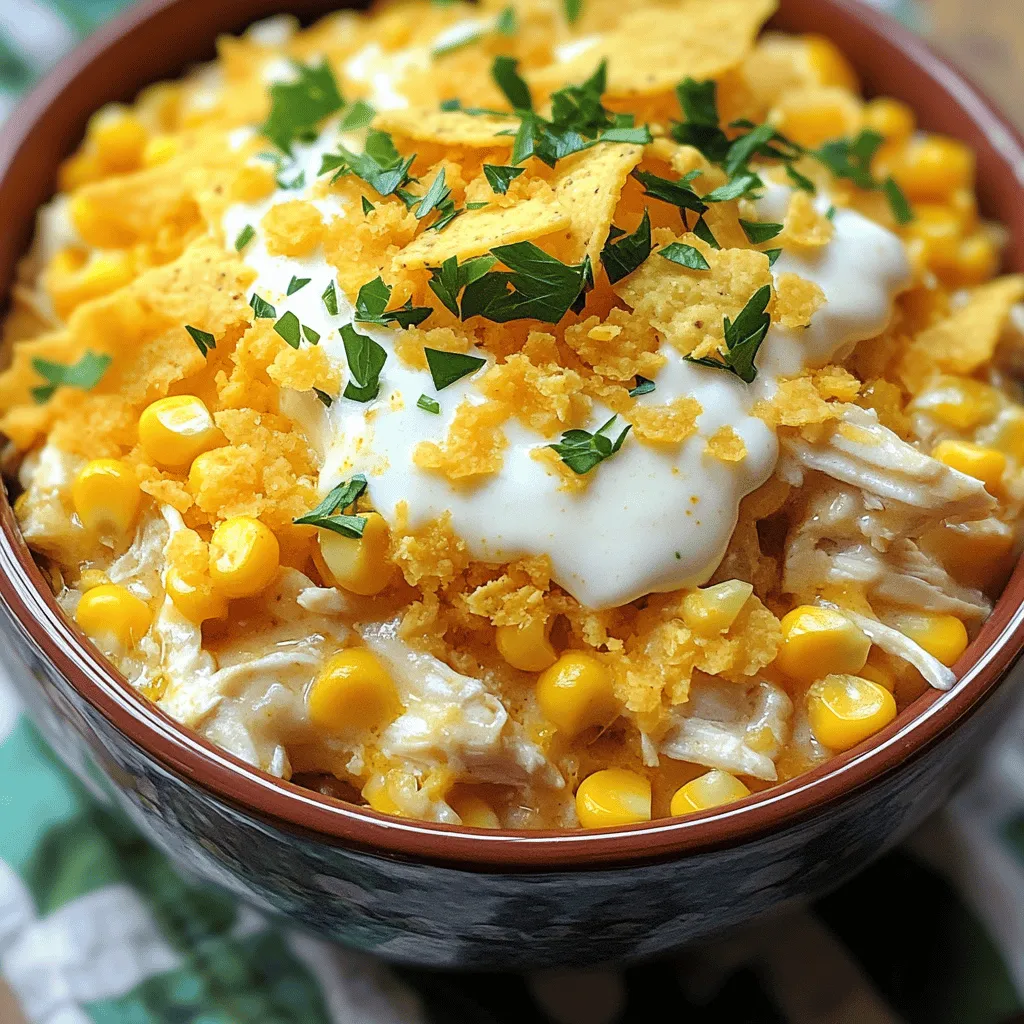 Slow Cooker Corn Chicken Casserole Easy and Tasty Meal