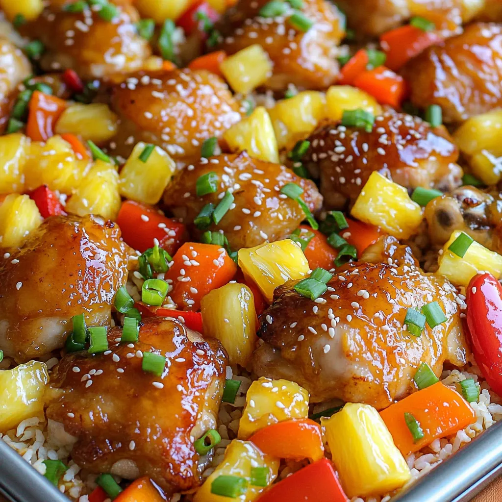 Sheet Pan Sweet &amp; Sour Chicken Flavorful Family Meal