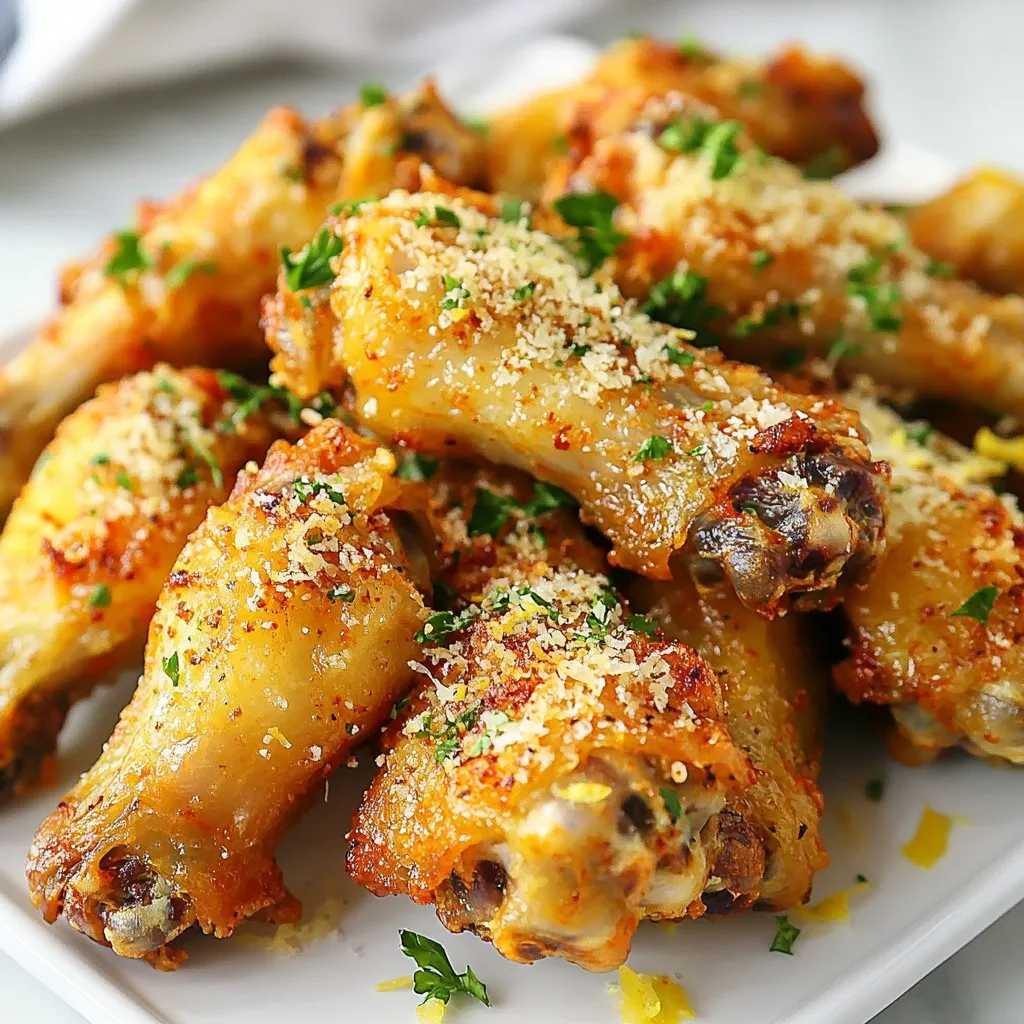 Air Fryer Garlic Parmesan Wings Crispy and Flavorful