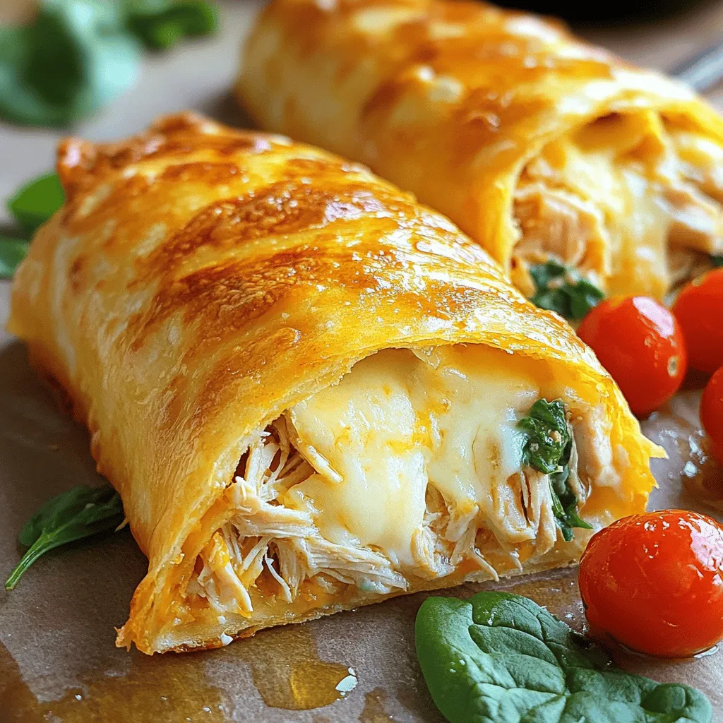 Cheesy Chicken Garlic Wraps Delicious and Simple Meal