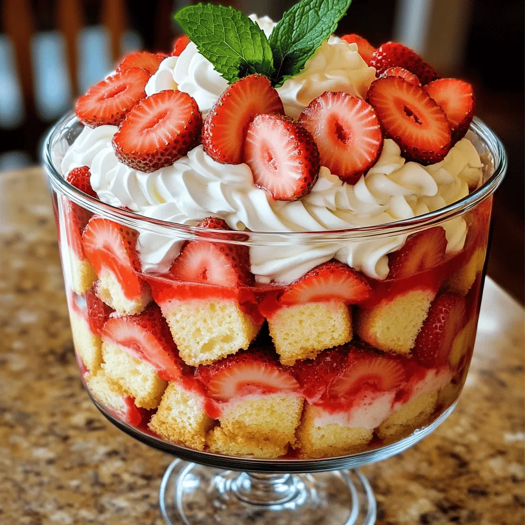 Strawberry Shortcake Trifle Delightful Layered Dessert