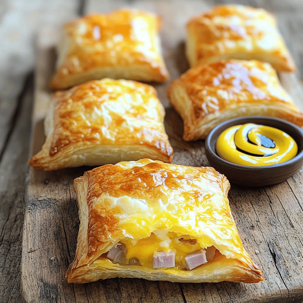 Cheesy Ham Delight Puffs: A Savory Treat Perfect for Any Occasion