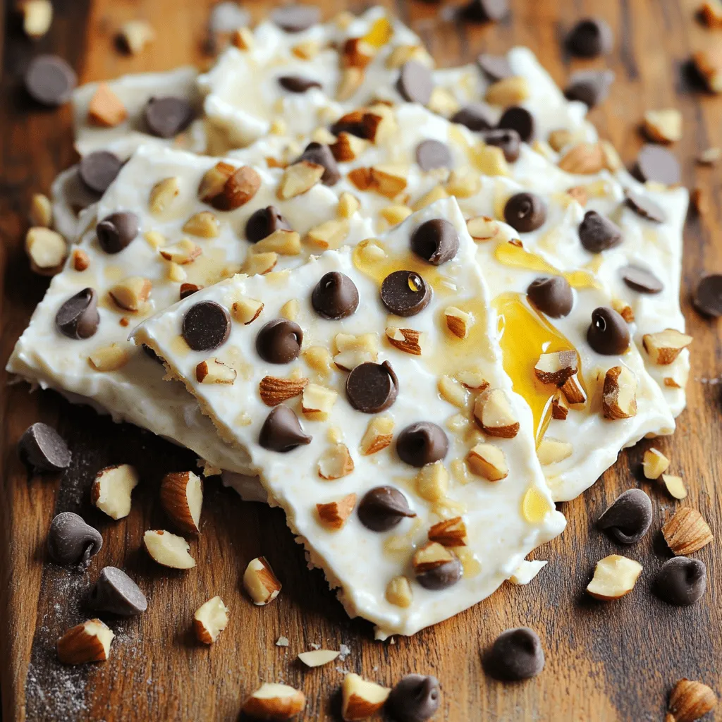 Cookie Dough Greek Yogurt Bark Creamy and Simple Treat