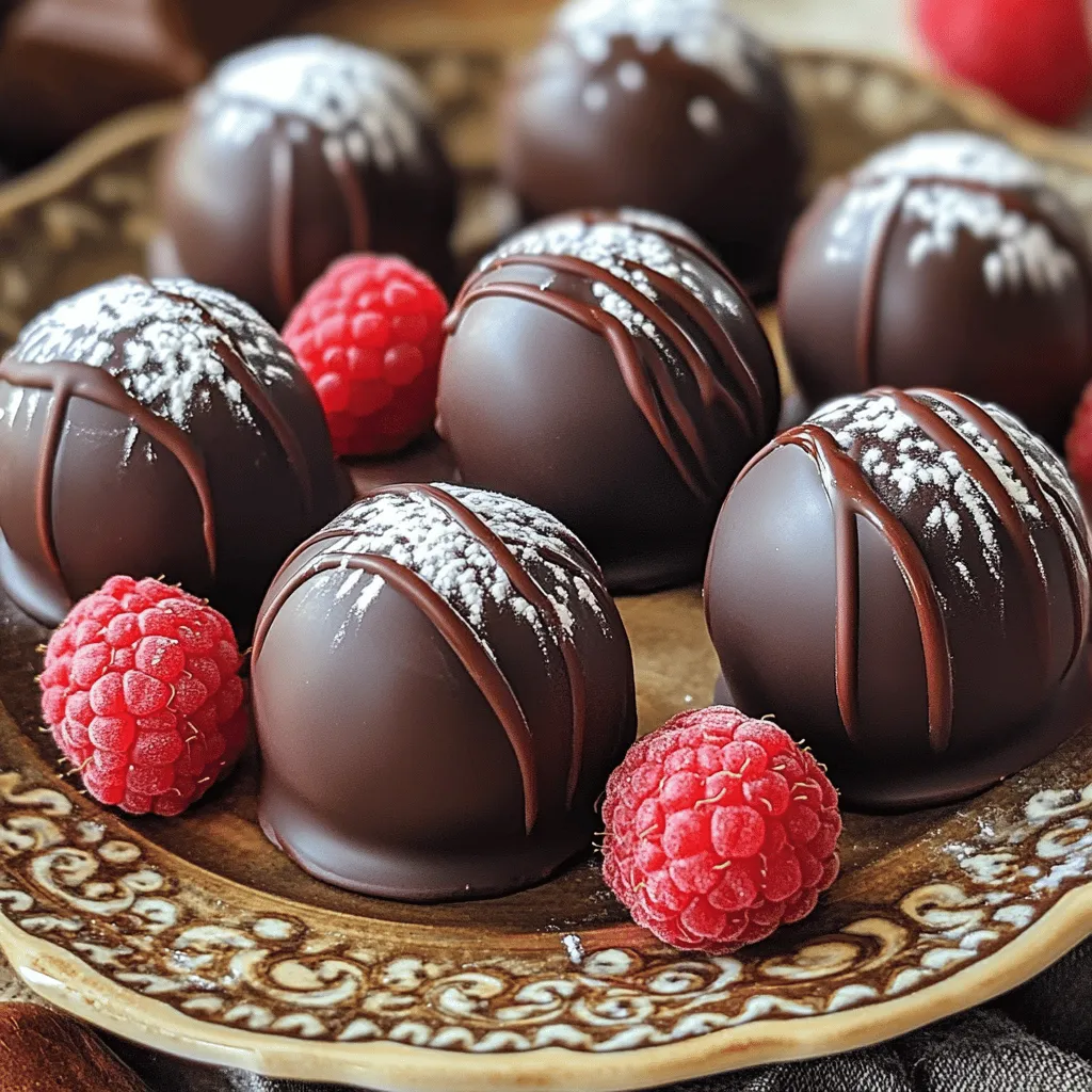 Decadent Dark Chocolate Raspberry Truffles Recipe