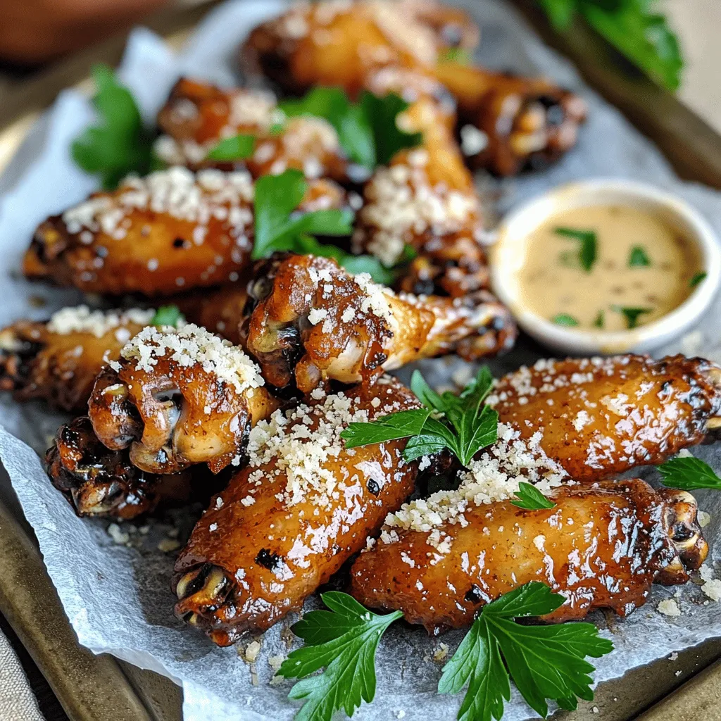 For my hot truffle garlic parm wings recipe, you need a few key ingredients. First, start with fresh chicken wings. I recommend using bone-in wings for the best texture. They crisp up nicely and hold the sauce well.