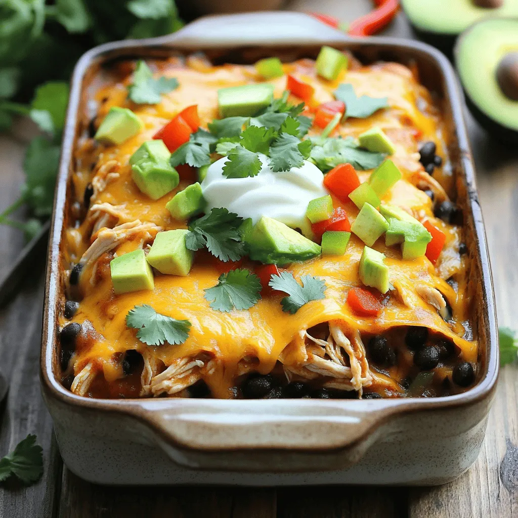 Easy Chicken Enchilada Casserole Tasty Family Dish