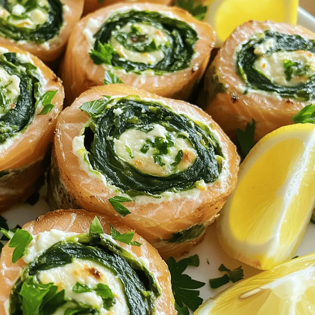 Stuffed Salmon Pinwheels Recipe