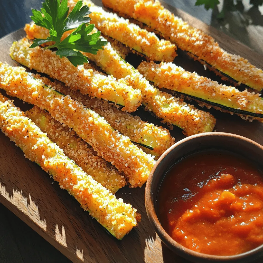 Baked Zucchini Fries Crispy and Easy Snack Treat