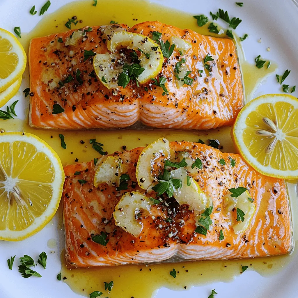 Sizzling Garlic Butter Baked Salmon Recipe