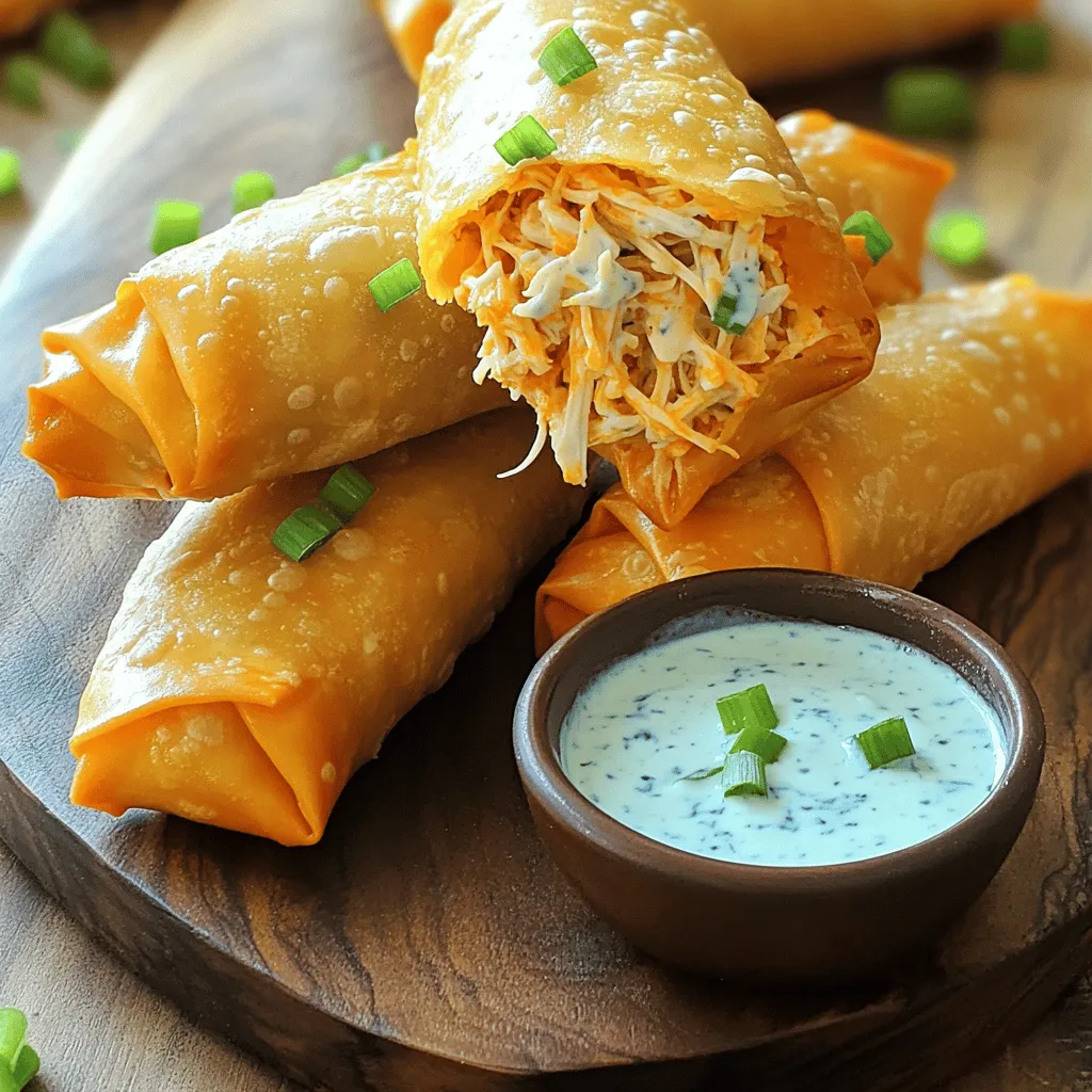 Buffalo Chicken Egg Rolls Recipe