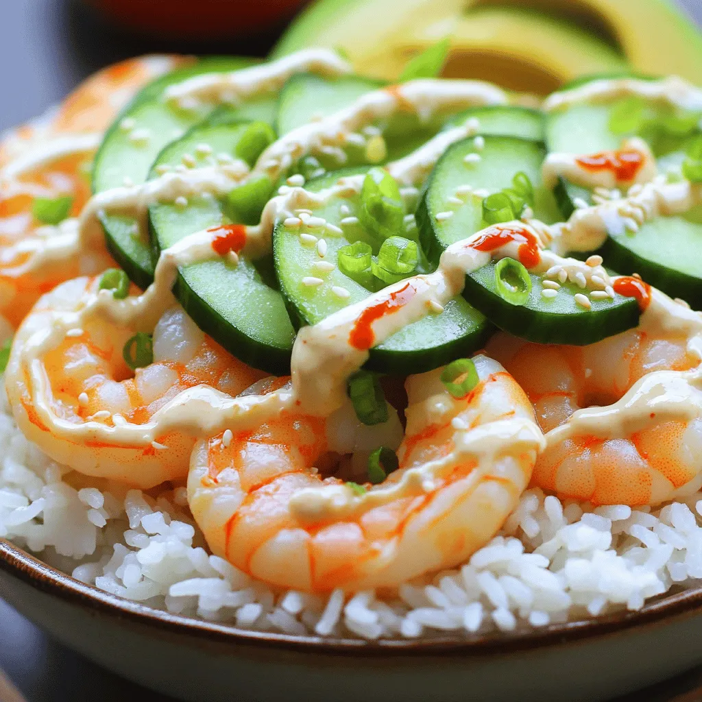 To make a great shrimp rice bowl, you need fresh ingredients. First, choose large shrimp. They have a nice bite and cook well. Next, jasmine rice works perfectly. It has a soft texture and a lovely aroma. For a tasty base, cook 2 cups of rice ahead of time.