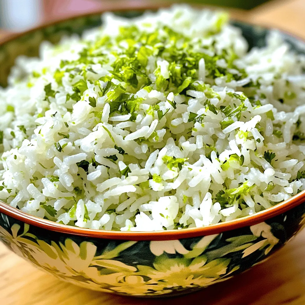 Zesty Cilantro Lime Rice Flavorful Side Dish Recipe