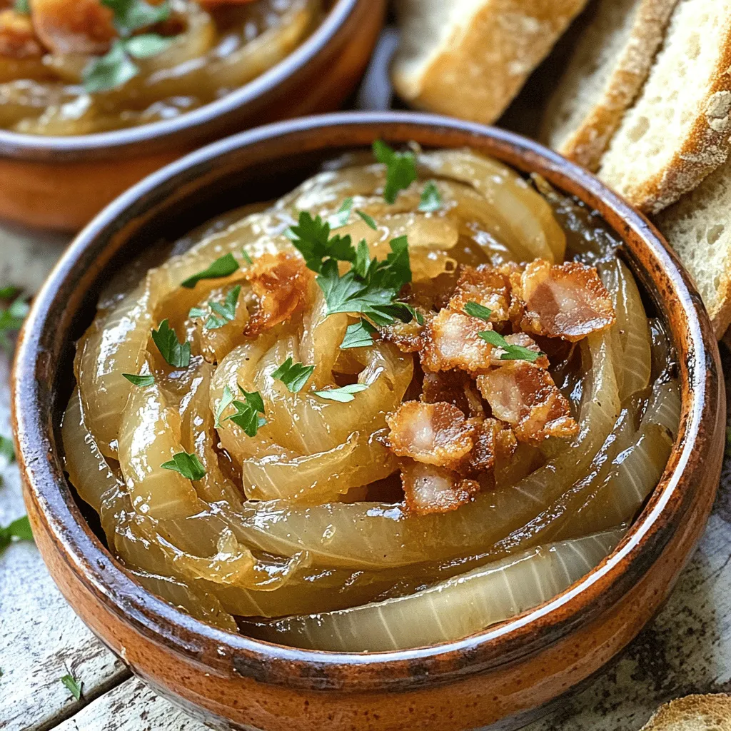 Savory Beer-Infused Onions with Crispy Pork Delight