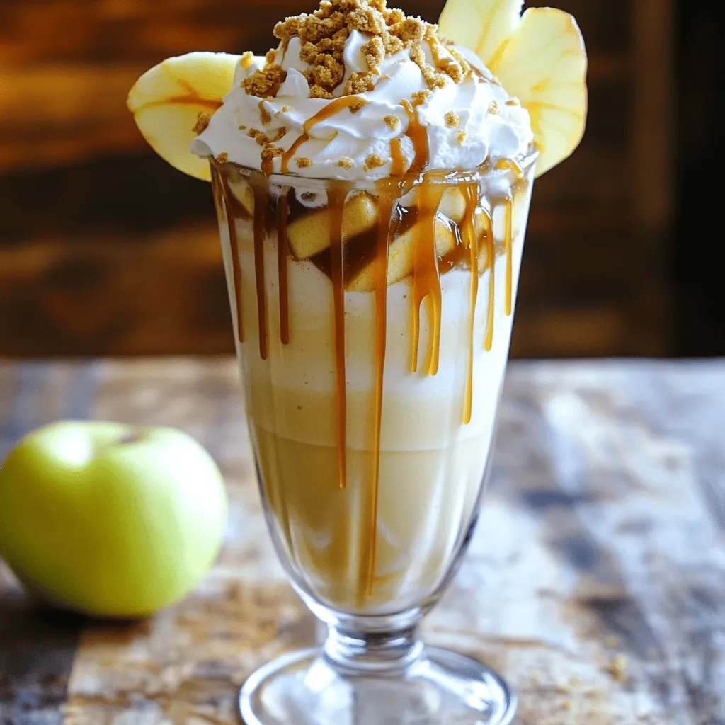 Caramel Apple Pie Milkshake Recipe