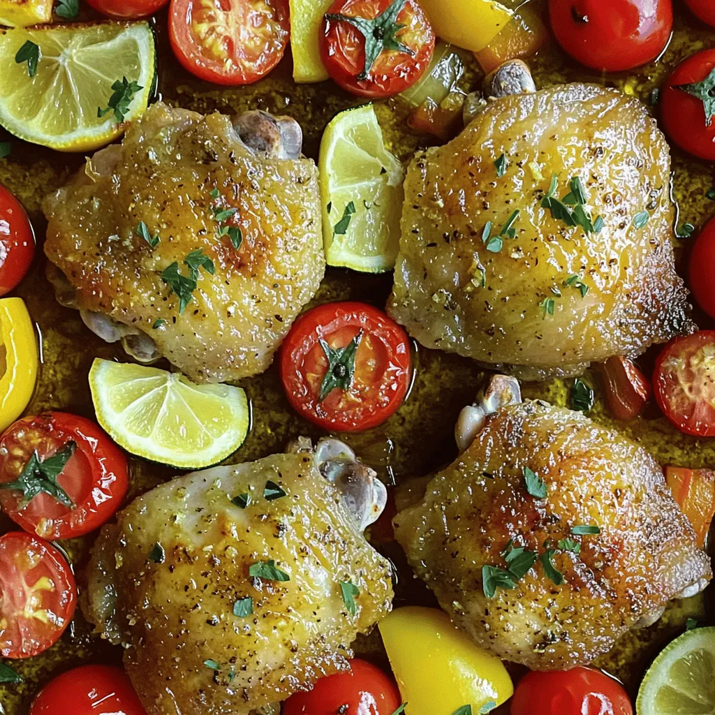 To make the Sheet Pan Lemon Garlic Herb Chicken, here is what you need.