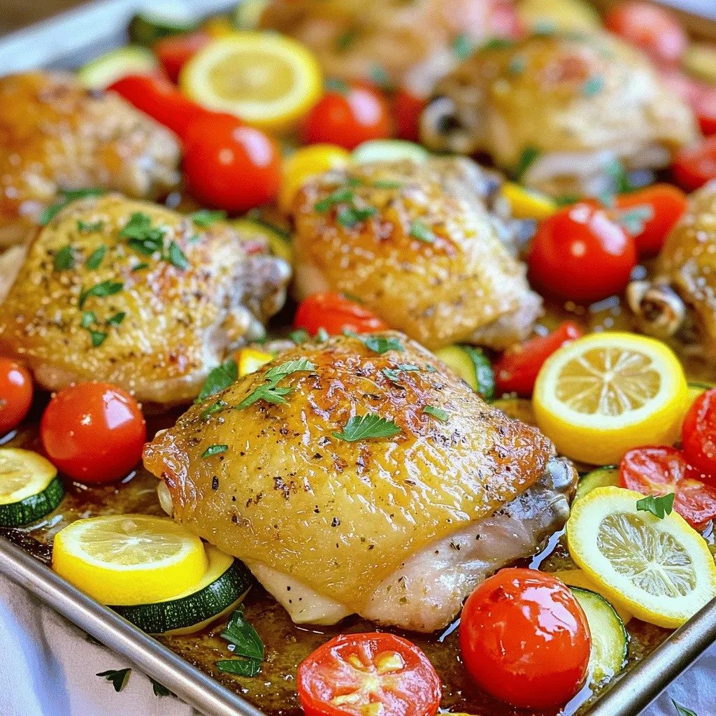 Sheet Pan Lemon Garlic Herb Chicken Flavorful Delight