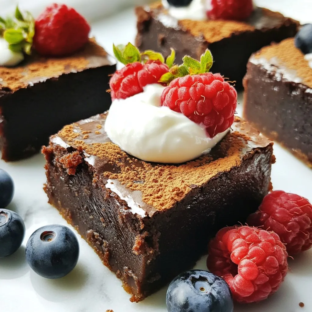 Zero Sugar Greek Yogurt Brownies Irresistibly Decadent