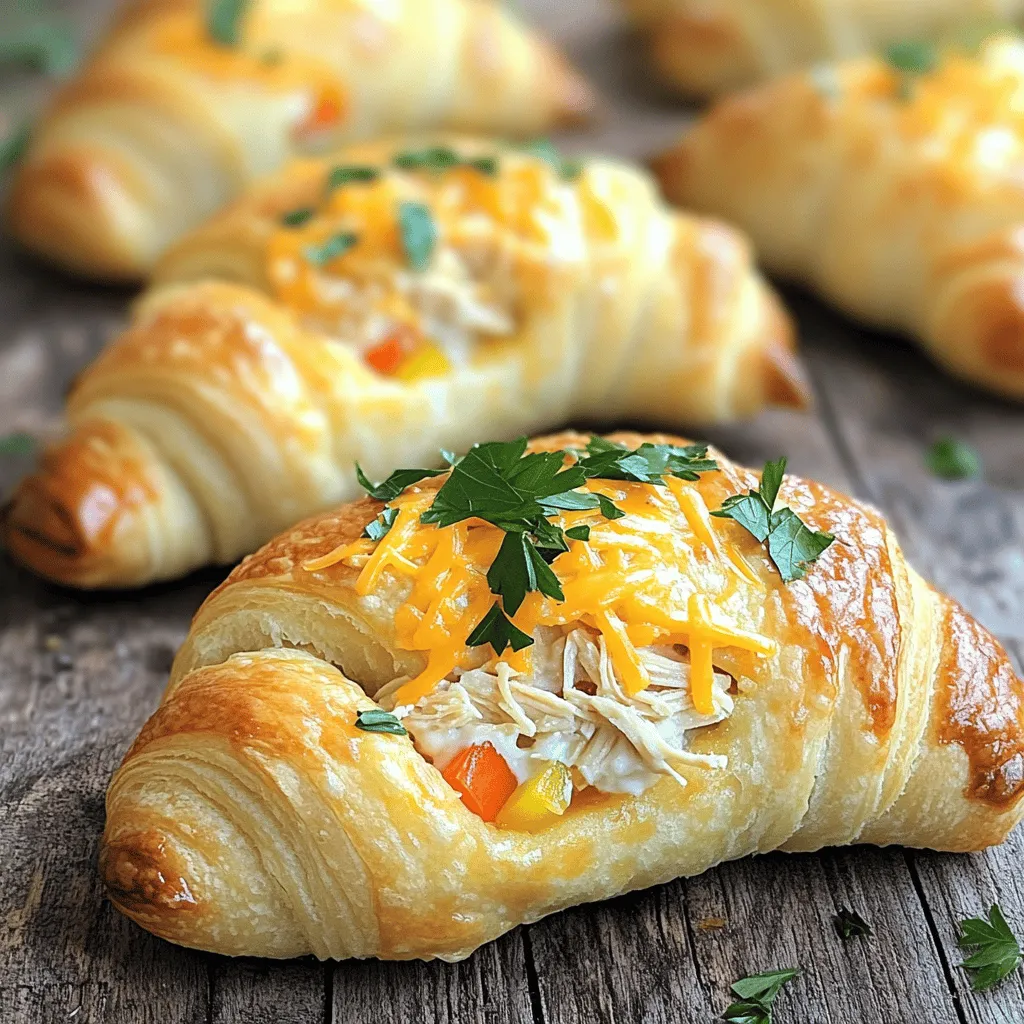 Chicken crescent rolls are a fun and tasty treat. They combine cooked chicken with creamy cheese in a flaky dough. I love how easy they are to make. You can whip them up in just 30 minutes.