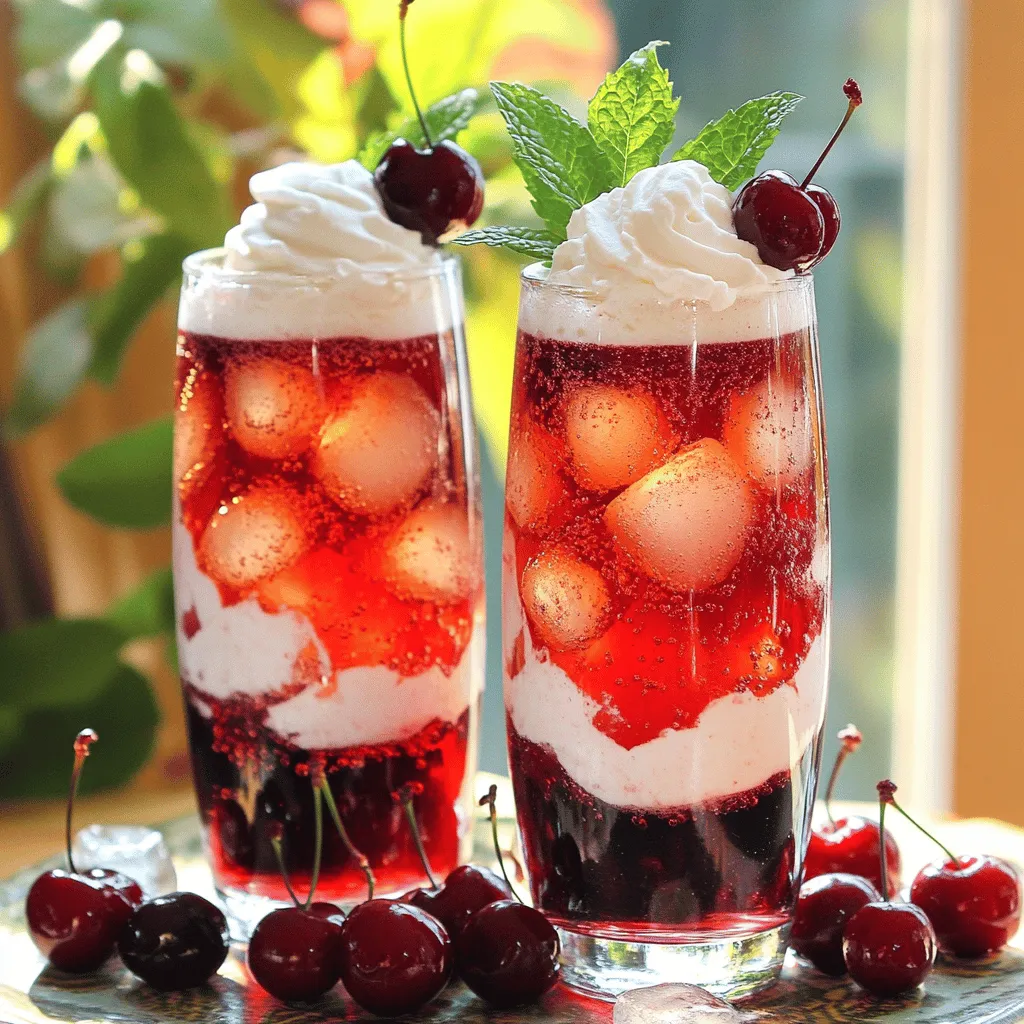 Cherry Italian Cream Sodas Refreshing and Flavorful Drink
