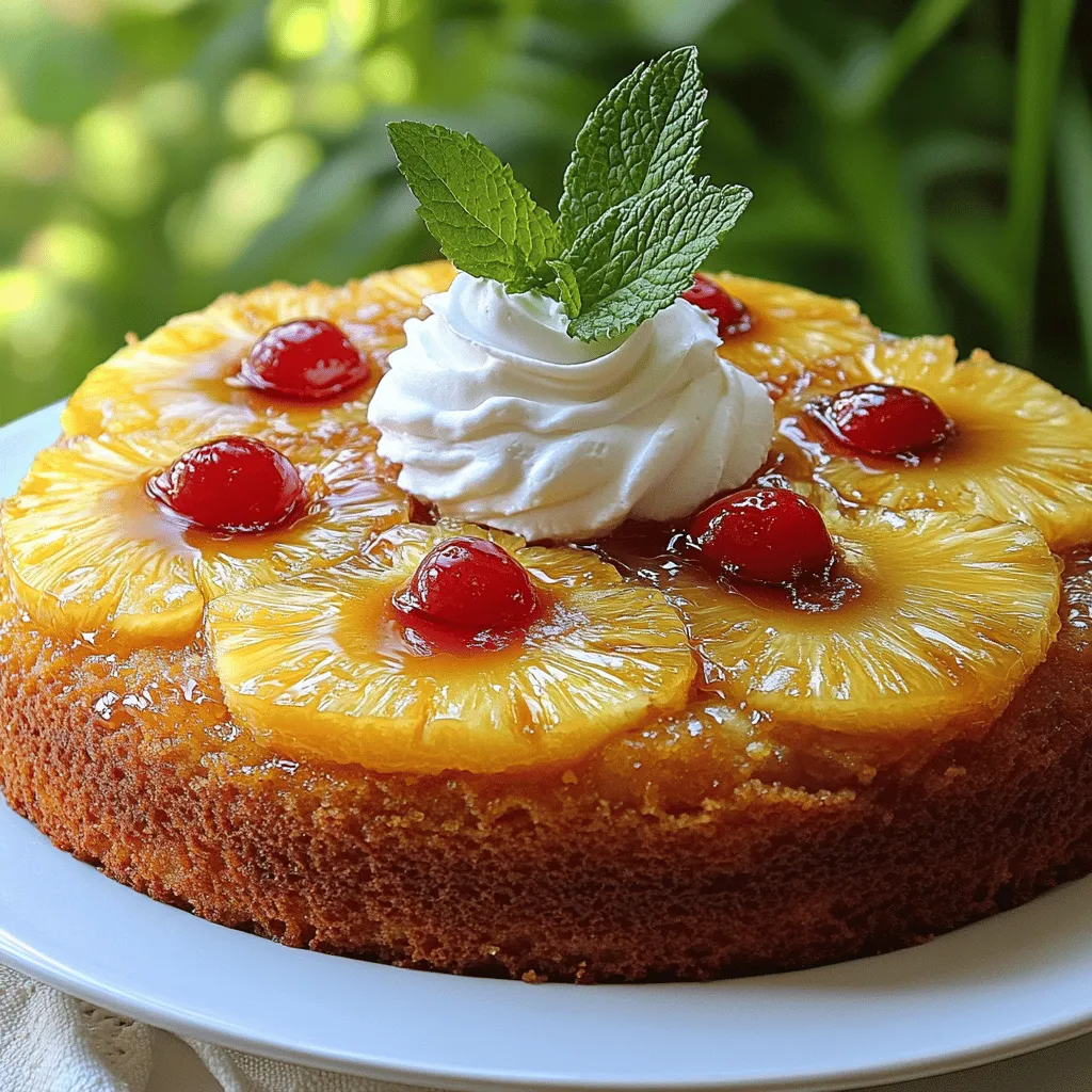 To make this classic pineapple upside-down cake, you will need: