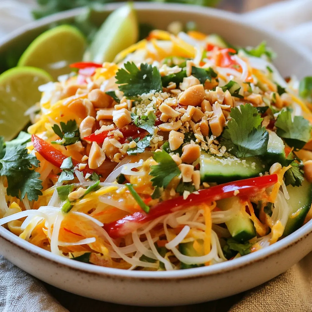 Spicy Peanut Noodle Salad Tasty and Fresh Delight