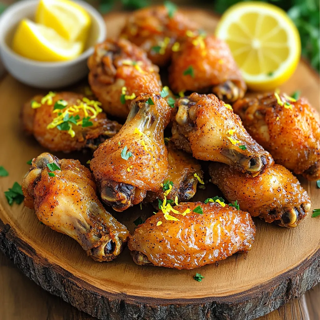 Air Fryer Crispy Lemon Pepper Wings Quick and Easy Recipe