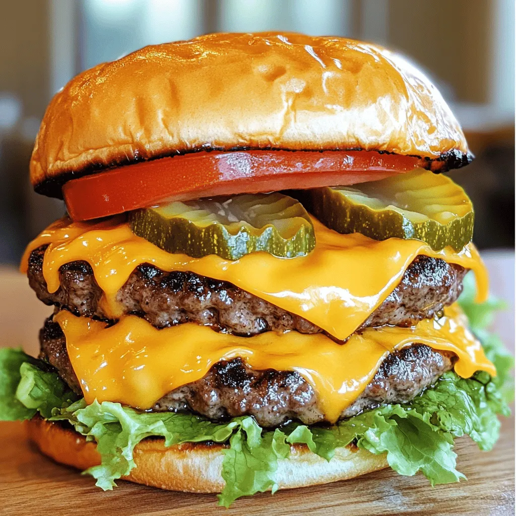 Double Cheesy Smash Burger with Special New York Sauce