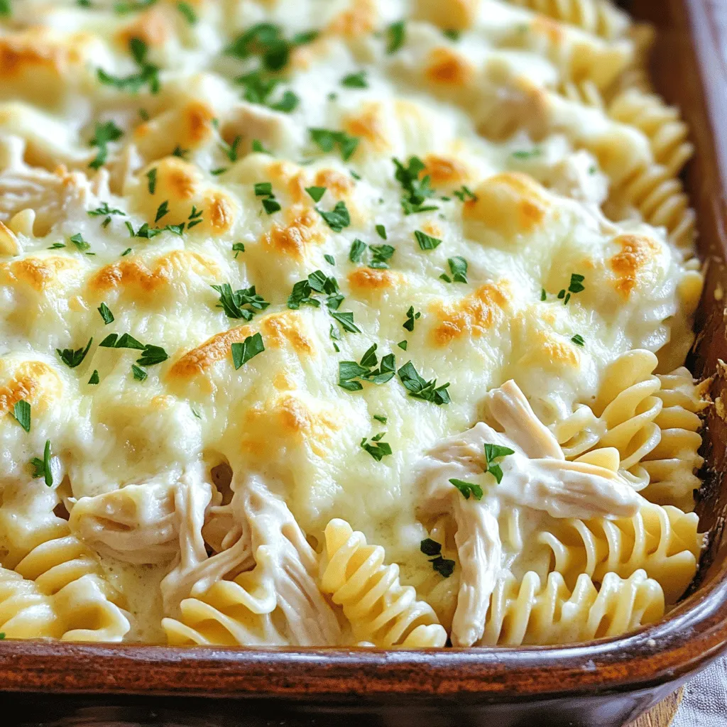 Creamy Chicken Alfredo Bake Easy and Savory Dish