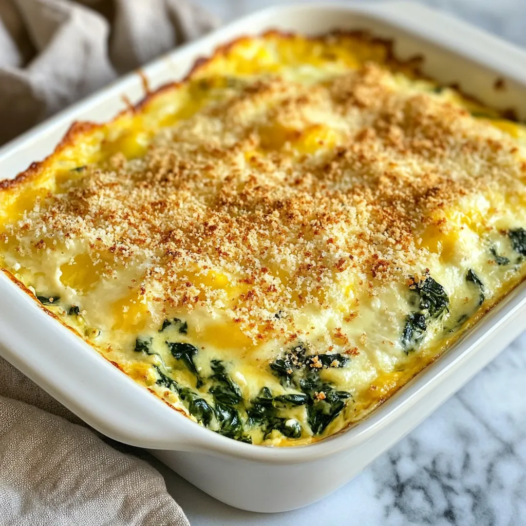 Cheesy Spinach Bake Flavorful and Easy Recipe Delight