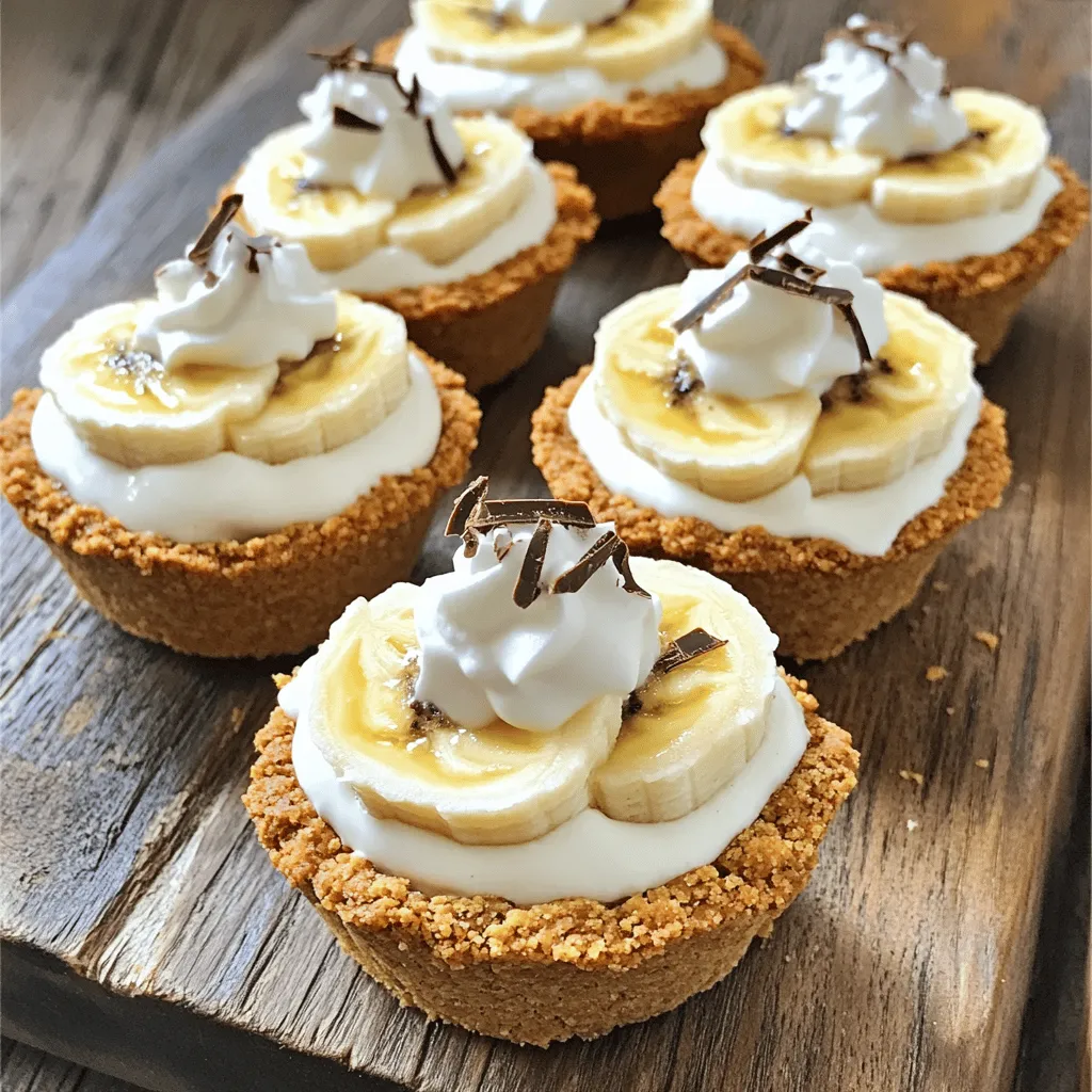 No-Bake Mini Banana Cream Pies Cute and Tasty Treats