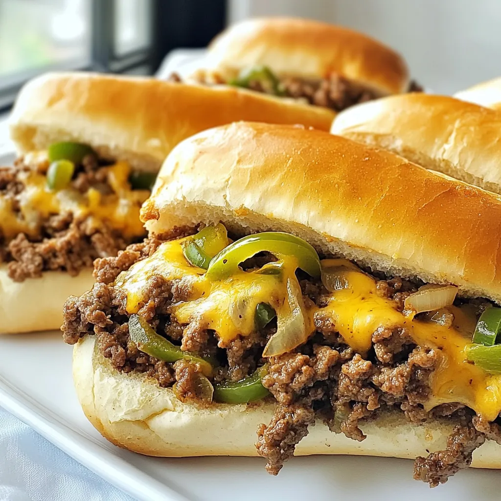 Ground Beef Philly Cheesesteaks Flavorful and Easy Meal