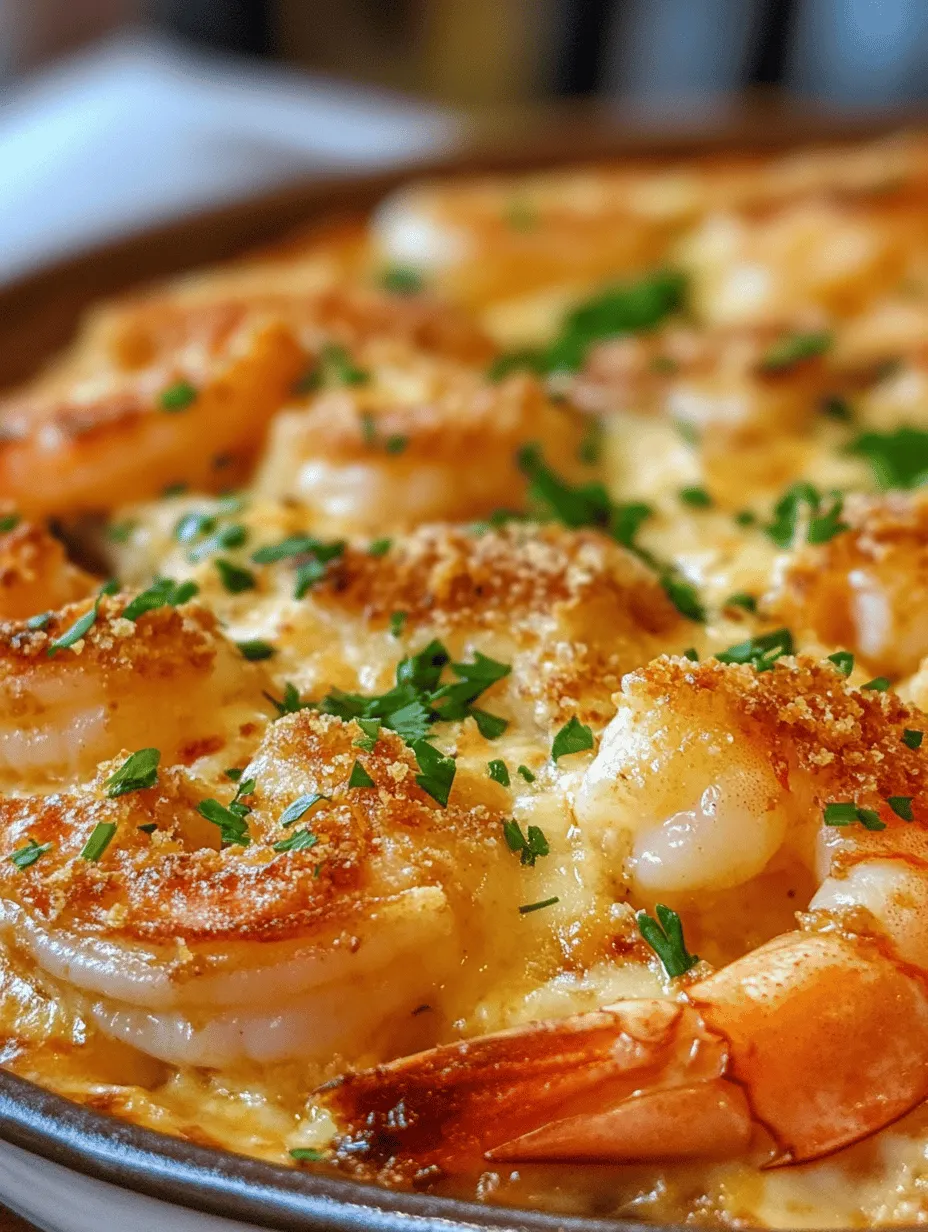 Delicious Garlic Shrimp Gratin: A Culinary Delight