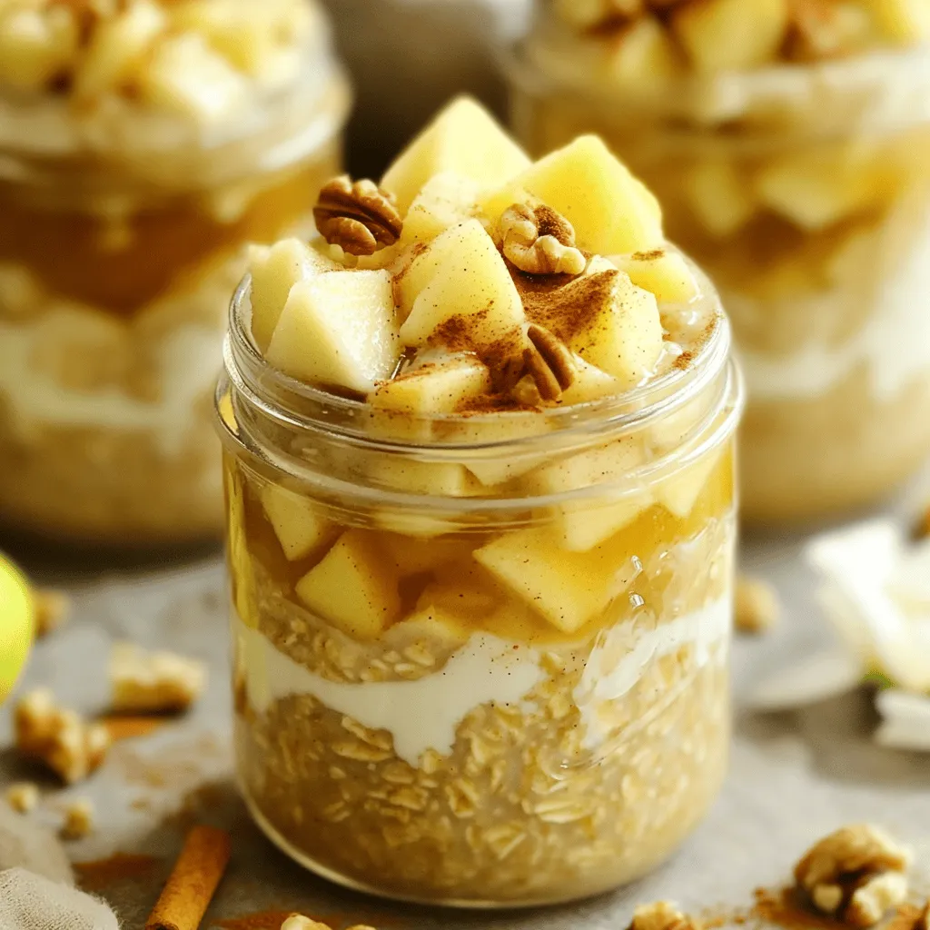 Apple Pie Overnight Oats Healthy Breakfast Delight