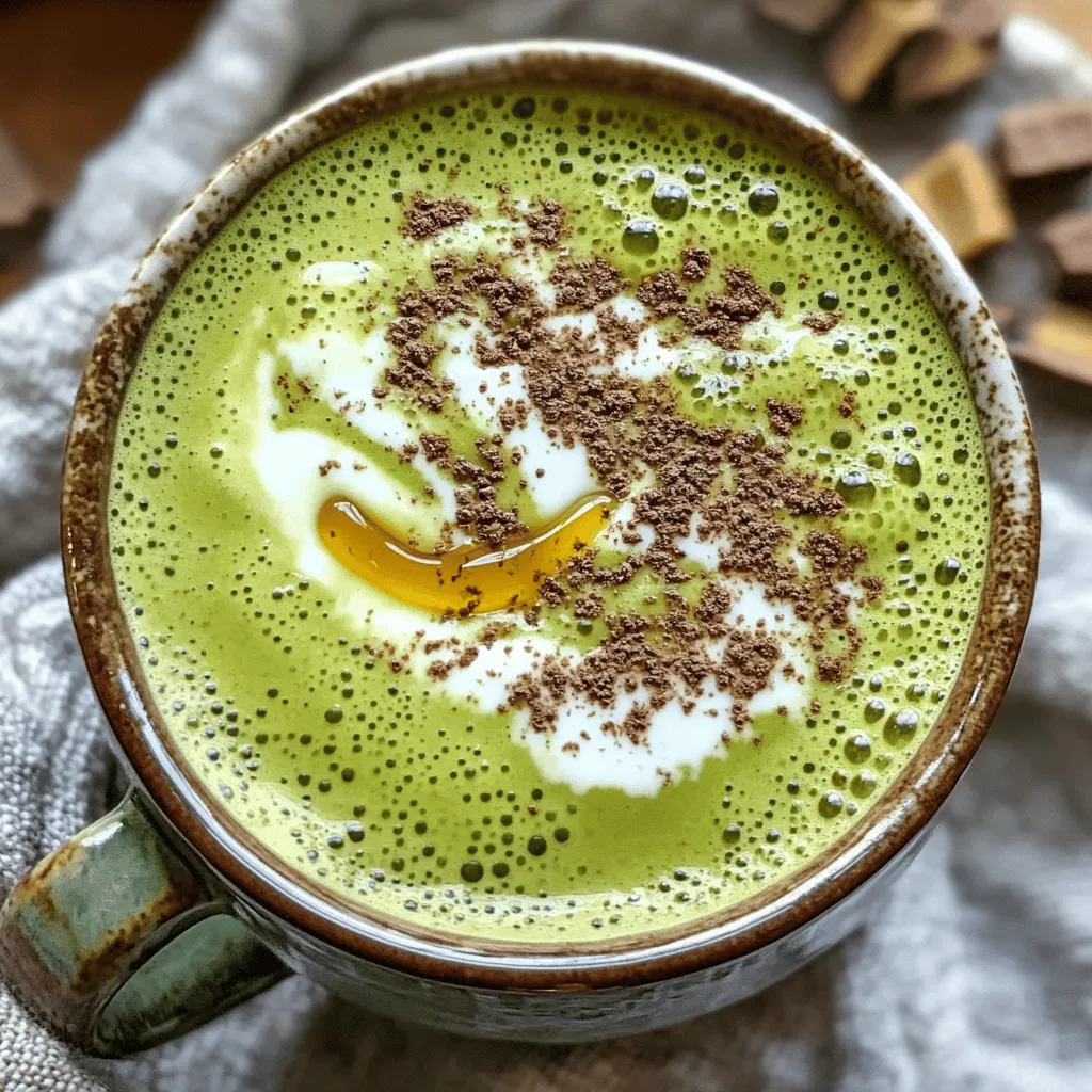 A matcha cappuccino is a unique twist on the classic drink. It uses matcha green tea instead of espresso. This change gives it a different taste and color. Matcha brings a rich green hue and an earthy flavor. In contrast, a regular cappuccino has a bold coffee taste and dark brown color.