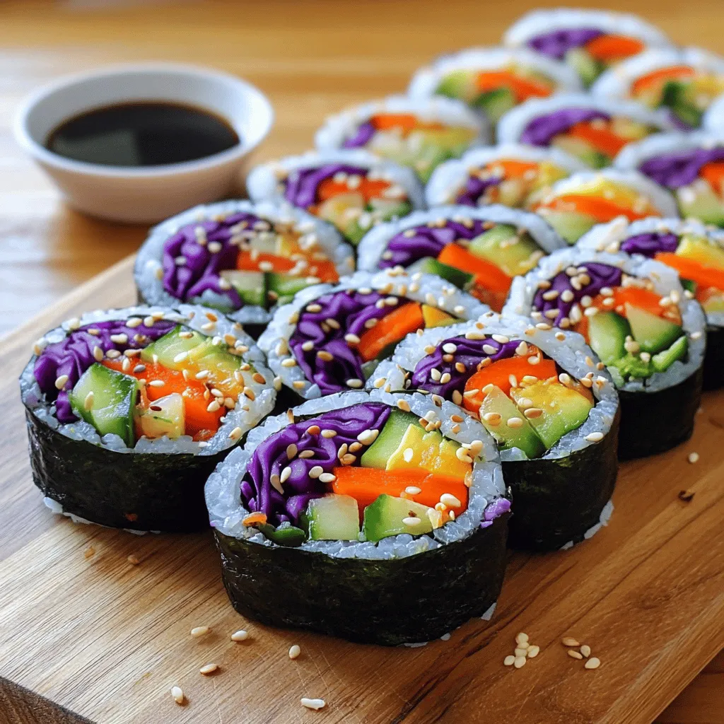 Rainbow Veggie Sushi Rolls Colorful and Healthy Delight
