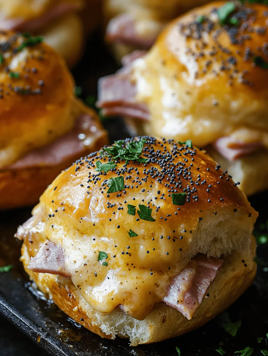 Melt-in-Your-Mouth Baked Ham and Cheese Sliders