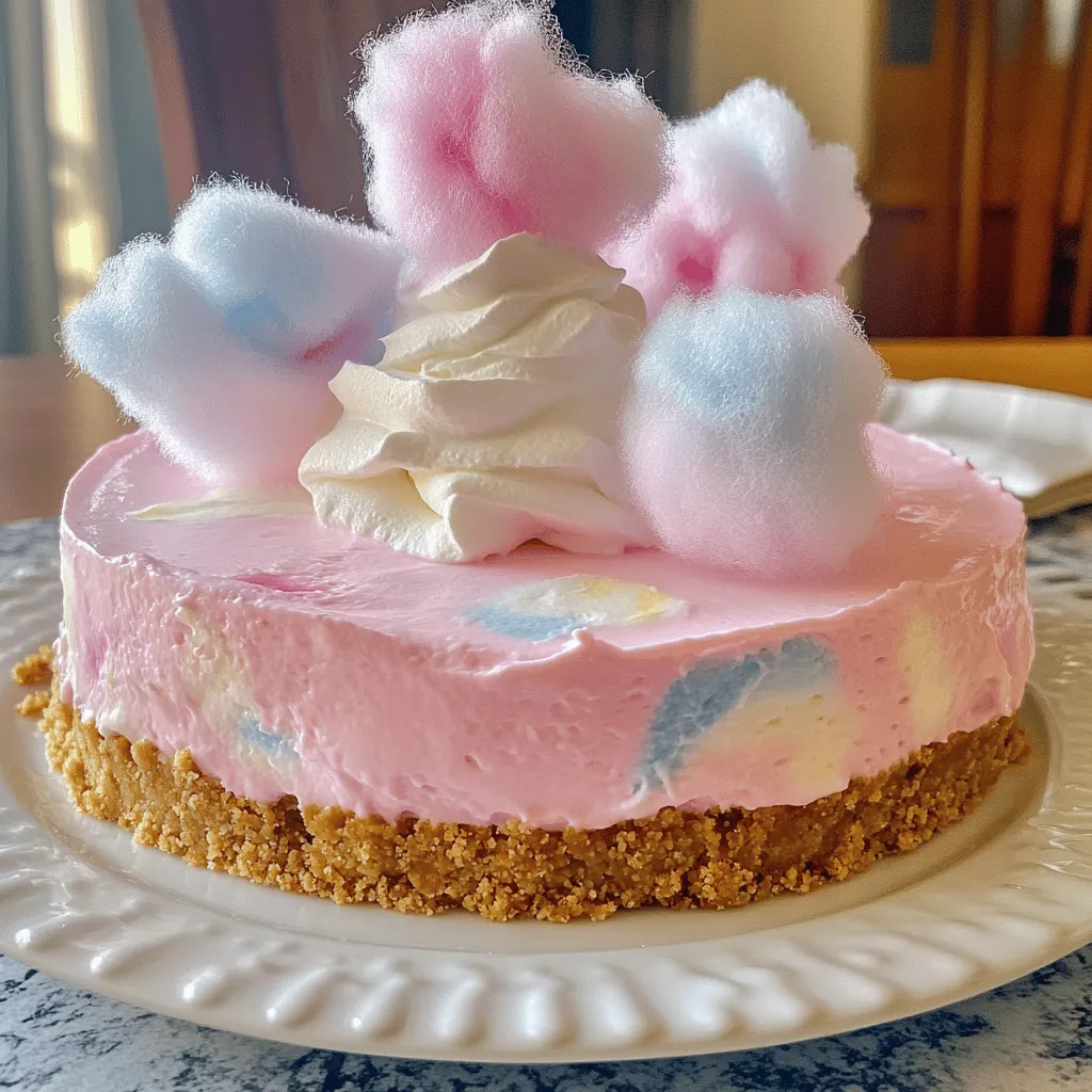 Cotton Candy Cheesecake Delightful and Fun Recipe