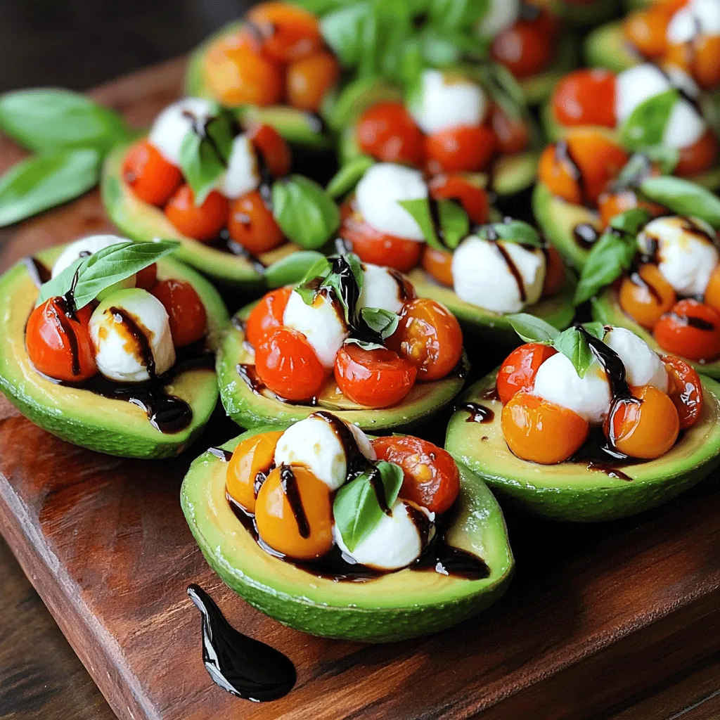 Caprese Stuffed Avocados Flavorful and Healthy Treat