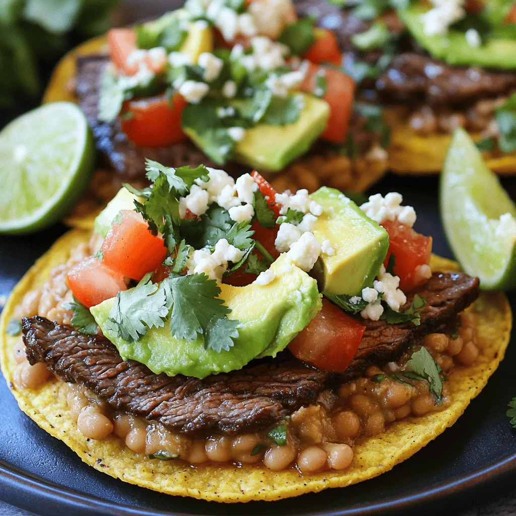 Sizzling Tostadas de Beef Carne Asada: A Flavorful Culinary Adventure