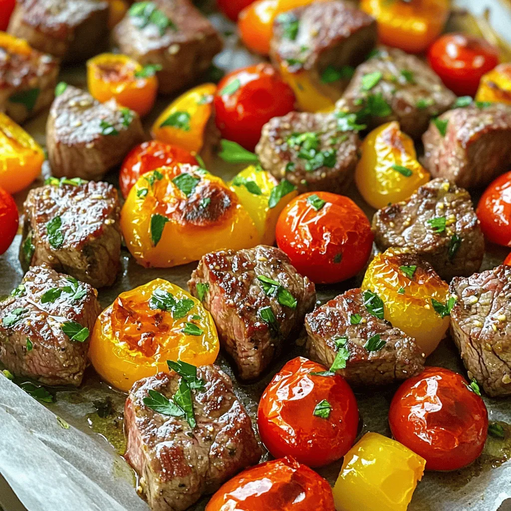 Irresistible Sheet Pan Garlic Steak Bites Recipe