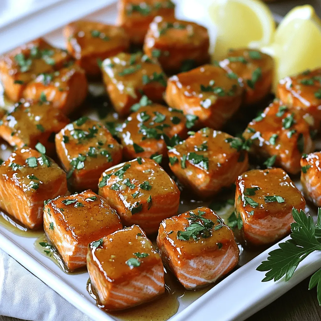 When I make honey butter garlic glazed salmon bites, I focus on fresh and simple ingredients. Here’s what you need: