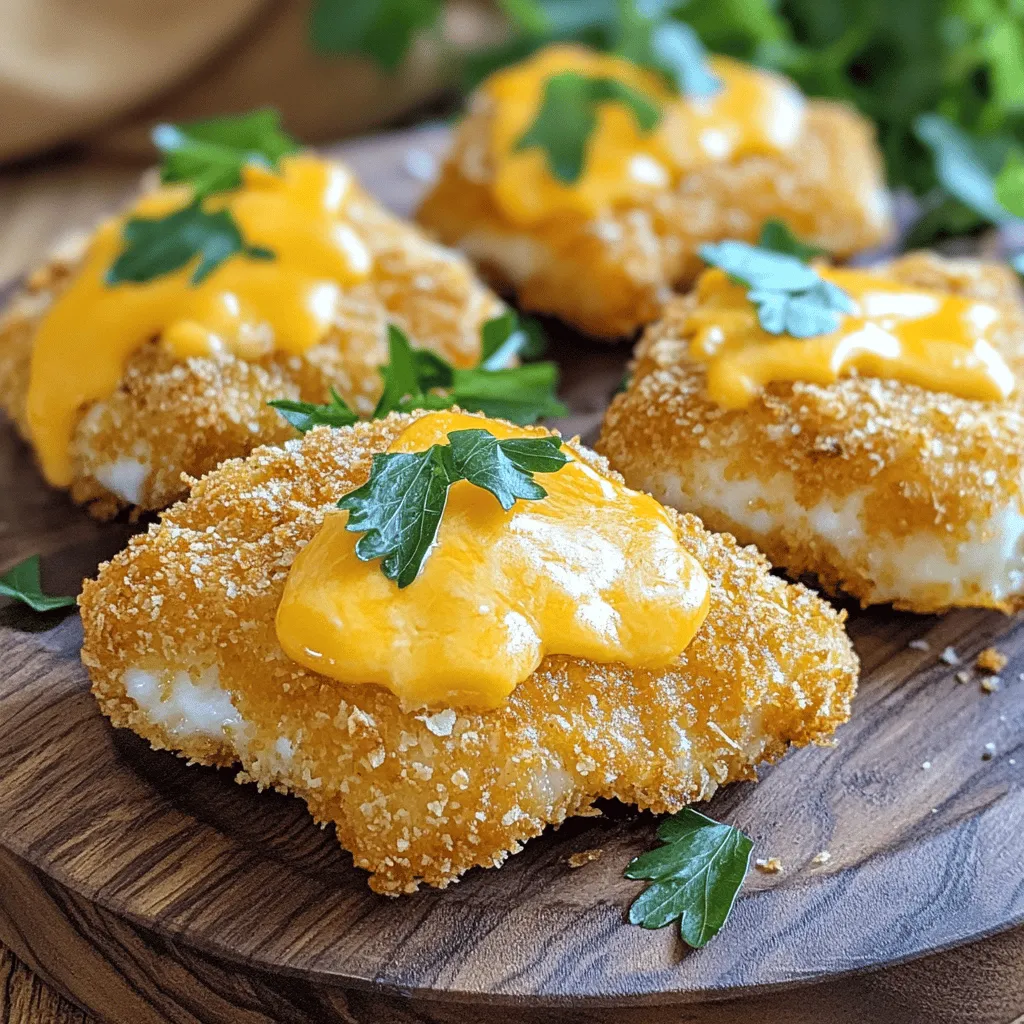 Cheesy walleye nuggets are simple and fun to make. The key ingredients are fresh and tasty. You need 1 pound of skinless, boneless walleye fillets. The fish gives a nice texture and flavor.