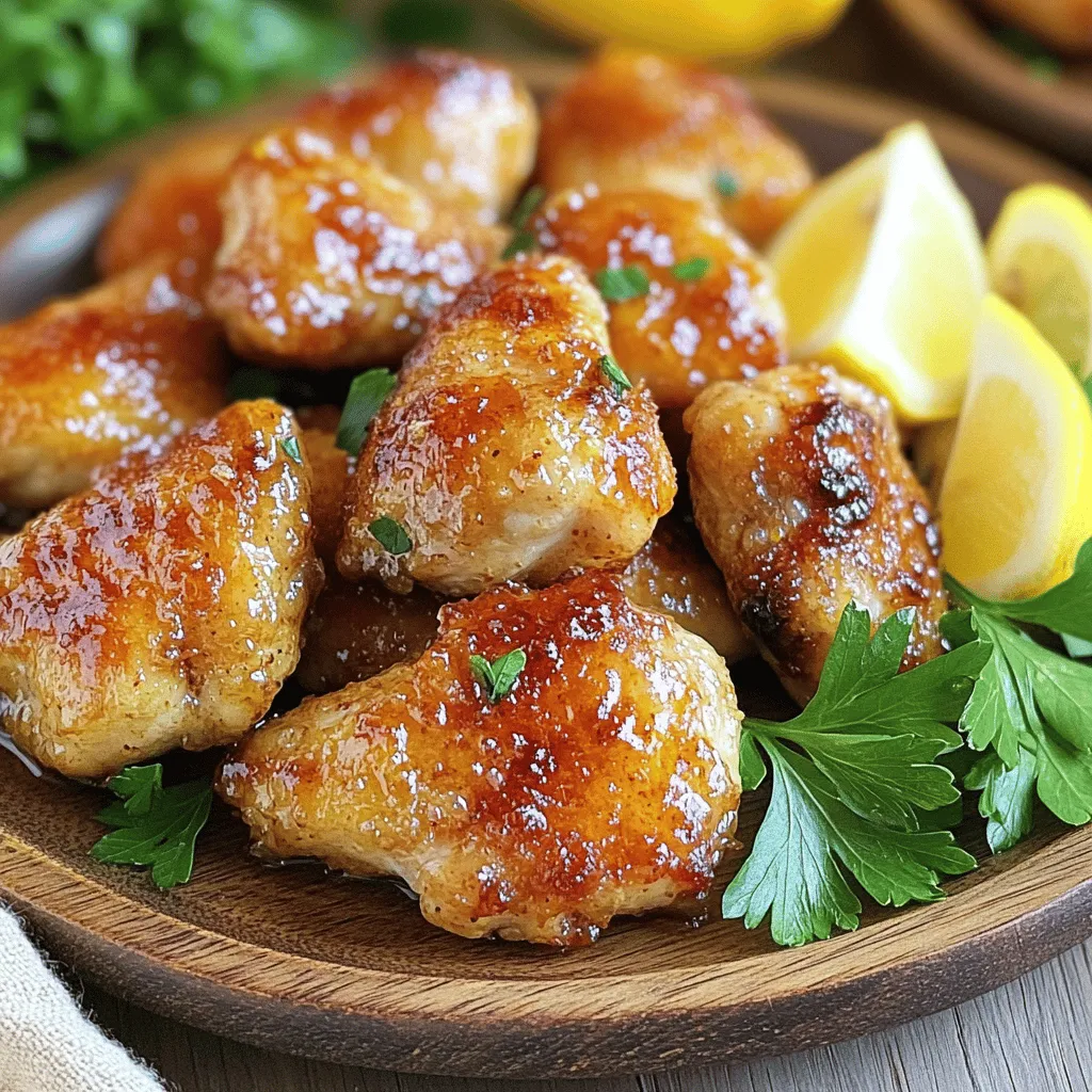 Lemon Garlic Chicken Bites: A Flavorful and Healthy Delight