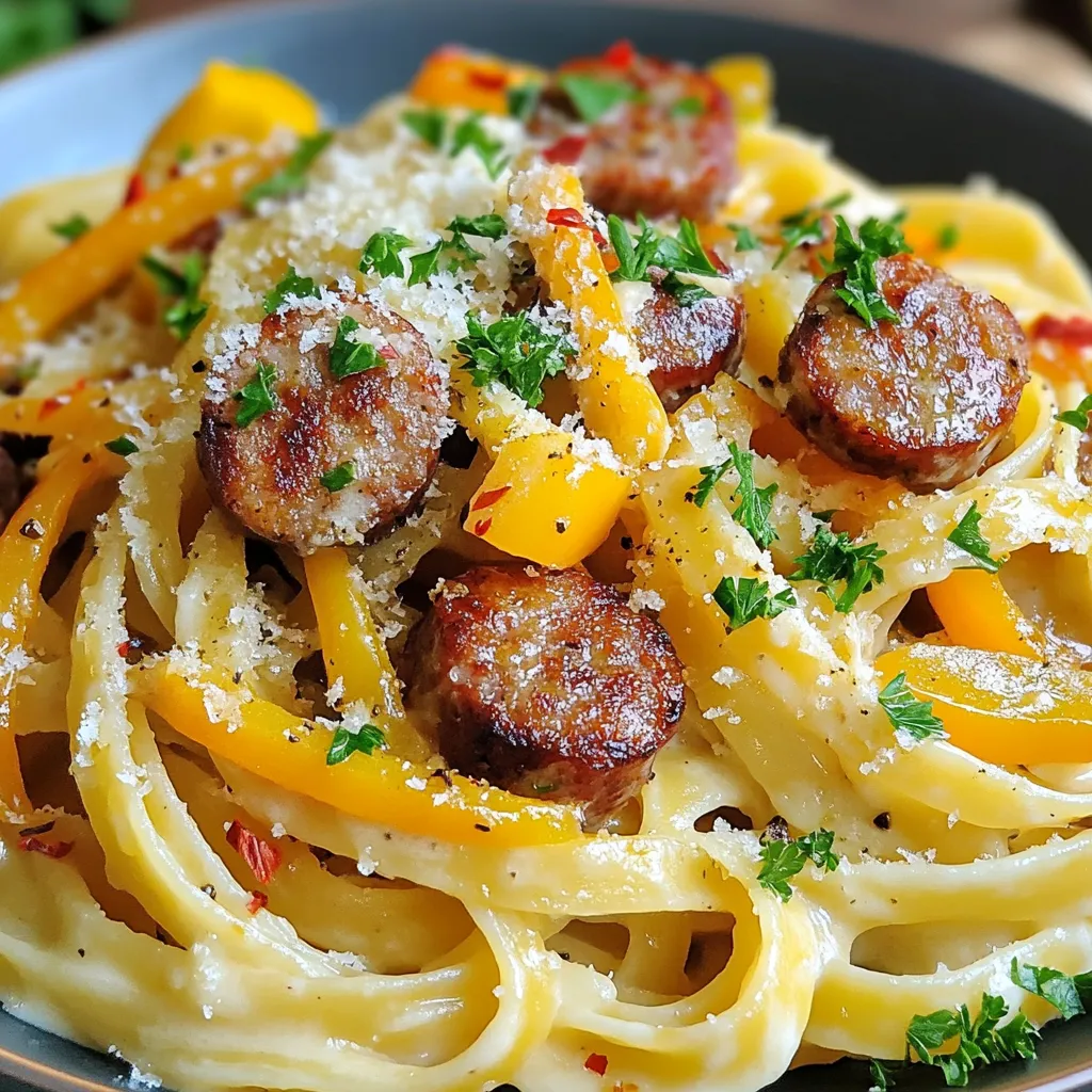 Smoked Sausage Cajun Alfredo: A Creamy, Spicy Delight