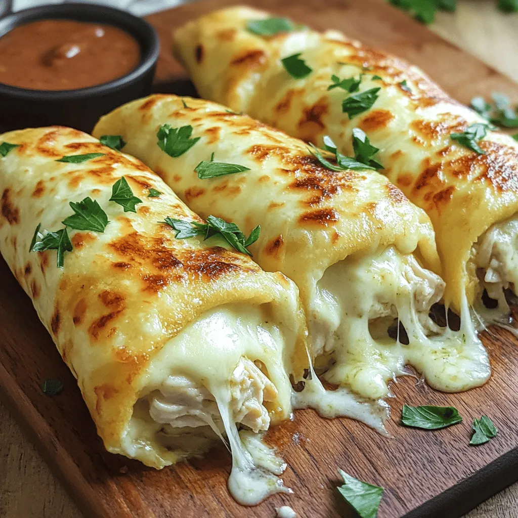 Cheesy Garlic Chicken Wraps Recipe Quick and Tasty Meal