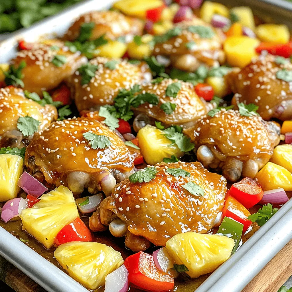Hawaiian Chicken Sheet Pan Flavorful and Easy Recipe