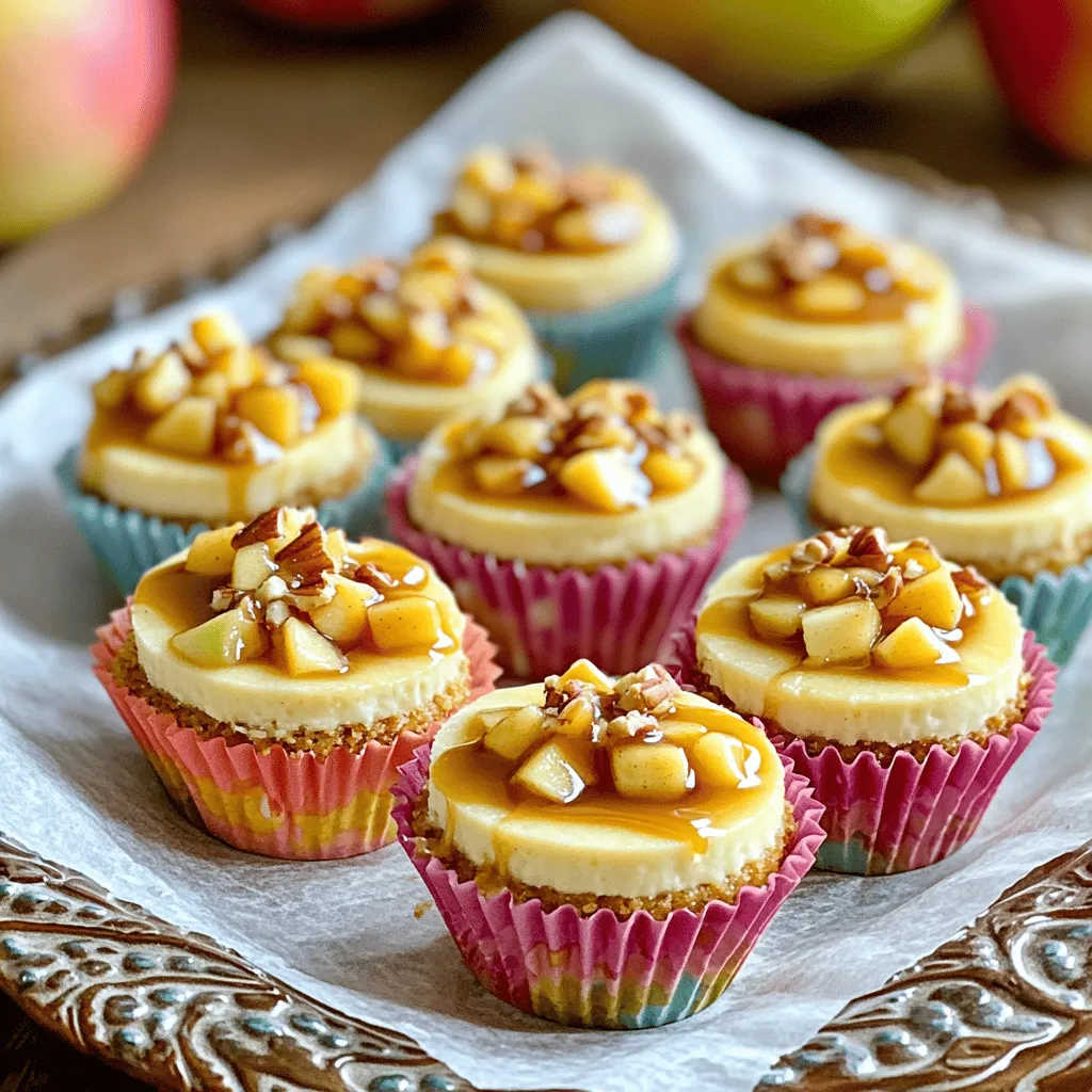Mini Caramel Apple Cheesecake Bites Delightful Treat